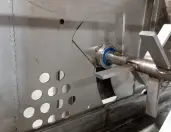 Mushroom harvesting equipment Dutch farmer