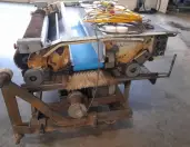 Mushroom harvesting equipment Dutch farmer